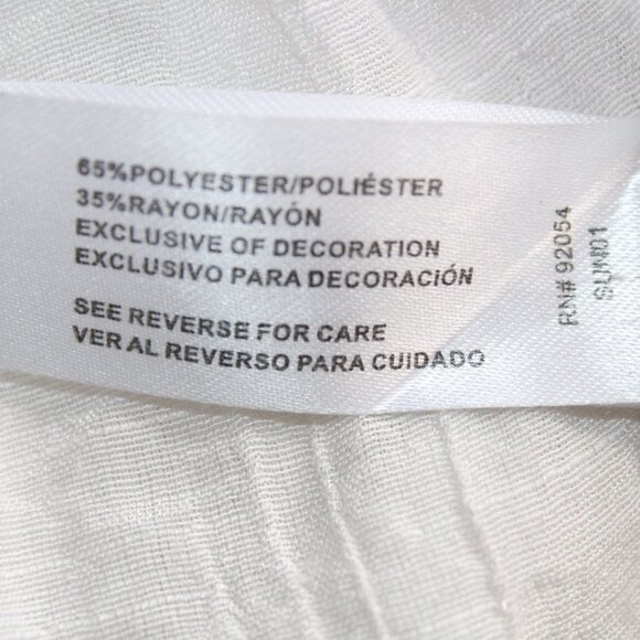 BY DESIGN Ivory Cold Shoulder Casual Blouse Shirt Top Size Medium - Picture 15 of 16